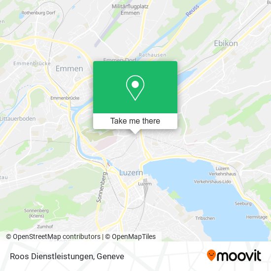 Roos Dienstleistungen map