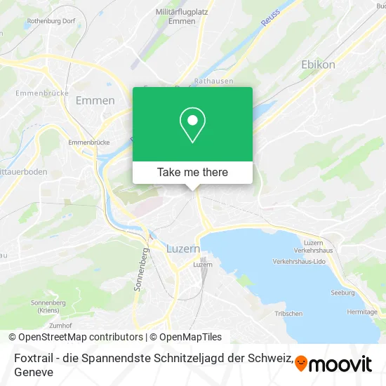Foxtrail - die Spannendste Schnitzeljagd der Schweiz map