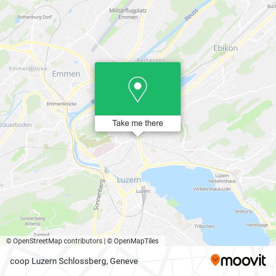coop Luzern Schlossberg map