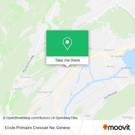 Ecole Primaire Cressier Ne map
