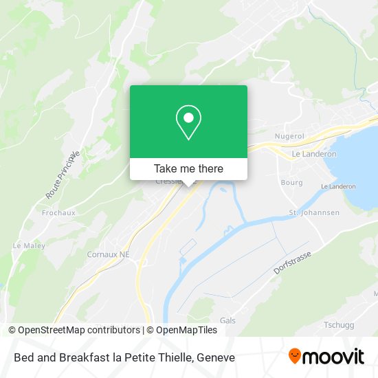 Bed and Breakfast la Petite Thielle map