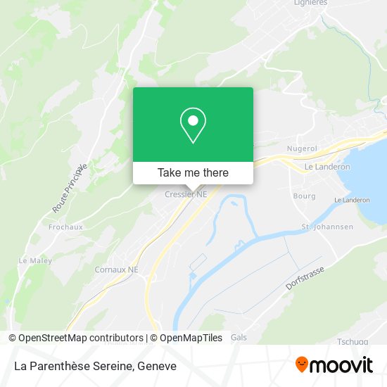La Parenthèse Sereine map