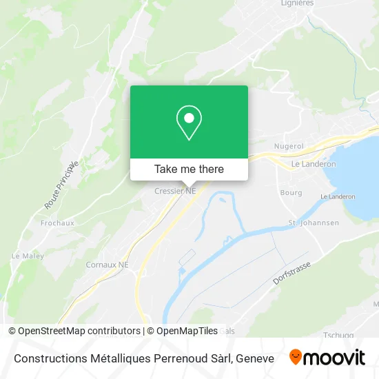 Constructions Métalliques Perrenoud Sàrl map