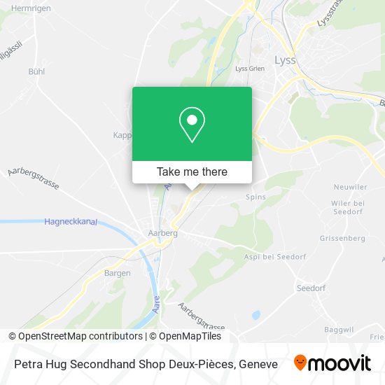 Petra Hug Secondhand Shop Deux-Pièces map