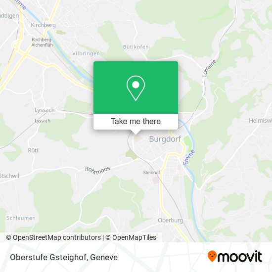 Oberstufe Gsteighof map
