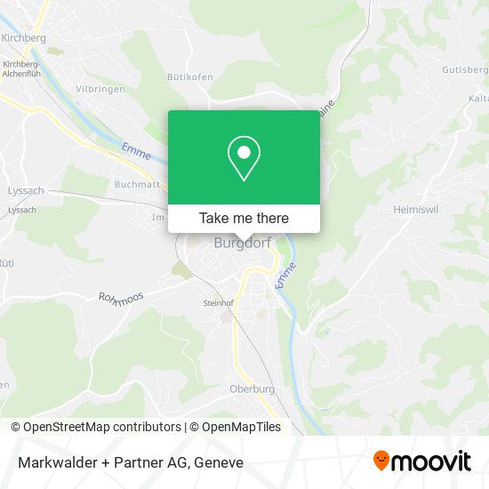 Markwalder + Partner AG map