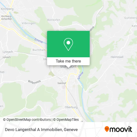 Devo Langenthal A Immobilien map