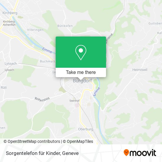 Sorgentelefon für Kinder map