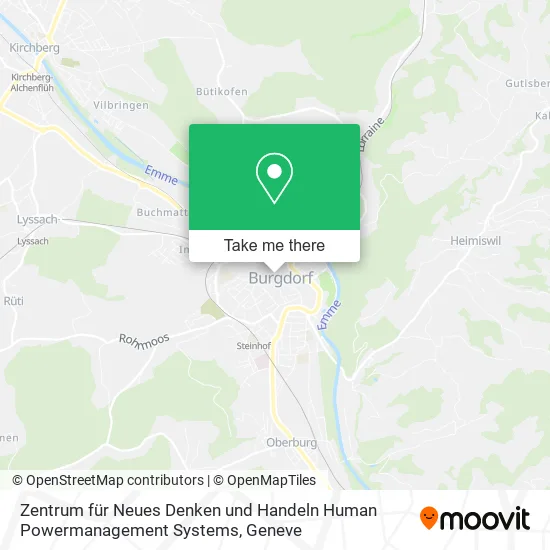 Zentrum für Neues Denken und Handeln Human Powermanagement Systems map