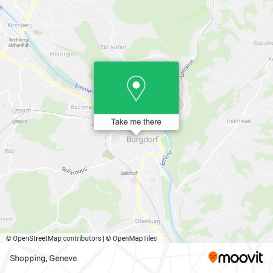 Shopping map