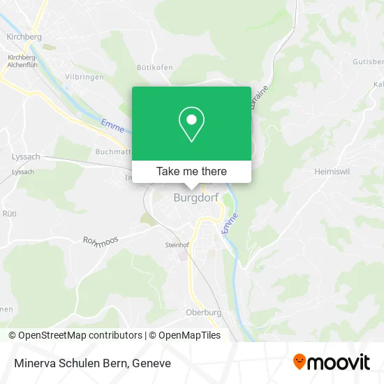Minerva Schulen Bern map