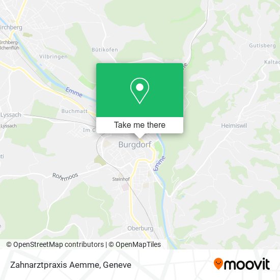 Zahnarztpraxis Aemme map