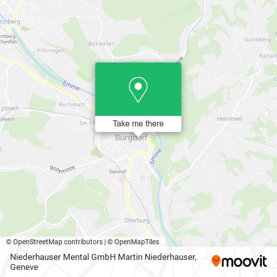 Niederhauser Mental GmbH Martin Niederhauser map