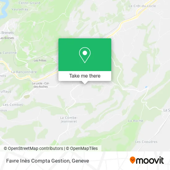 Favre Inès Compta Gestion map