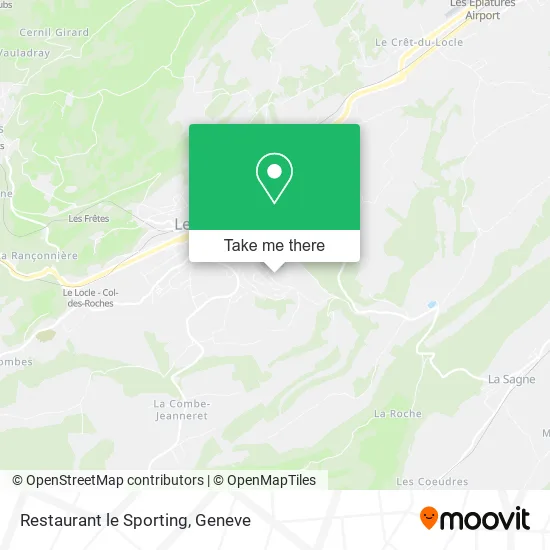 Restaurant le Sporting map