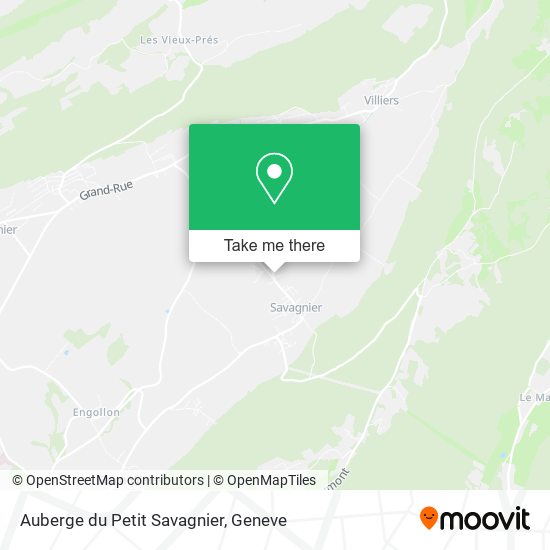 Auberge du Petit Savagnier map