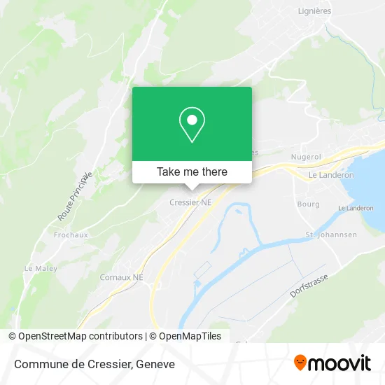 Commune de Cressier map