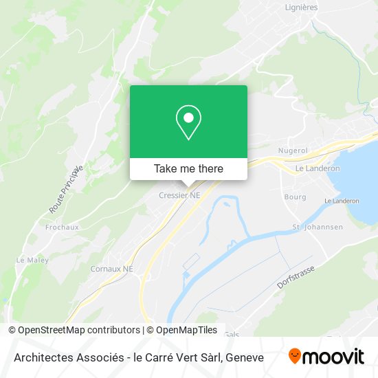 Architectes Associés - le Carré Vert Sàrl map