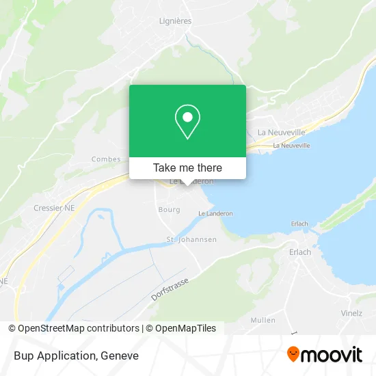 Bup Application map