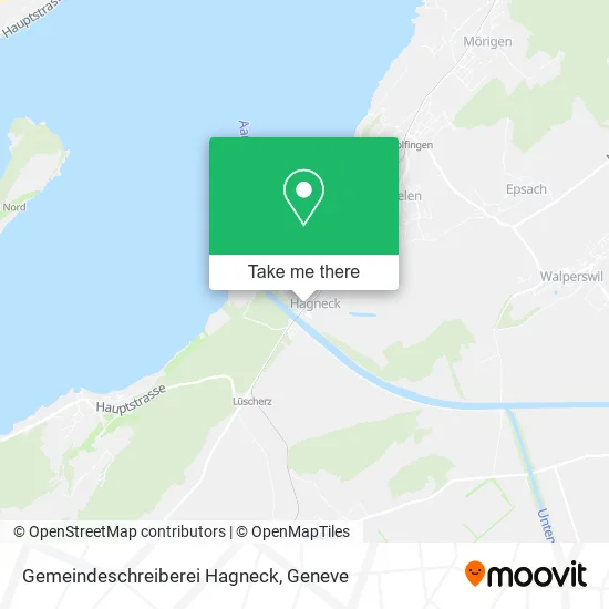 Gemeindeschreiberei Hagneck map