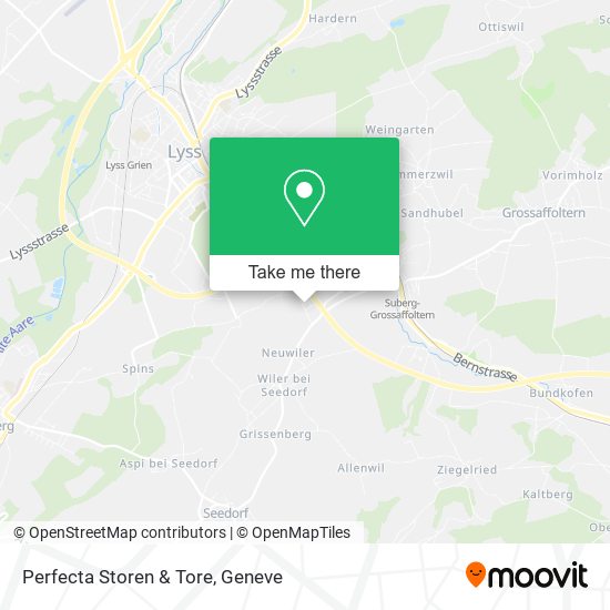 Perfecta Storen & Tore map