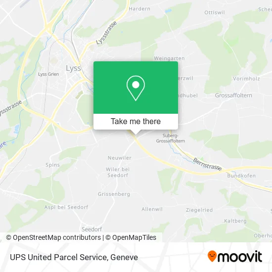 UPS United Parcel Service map