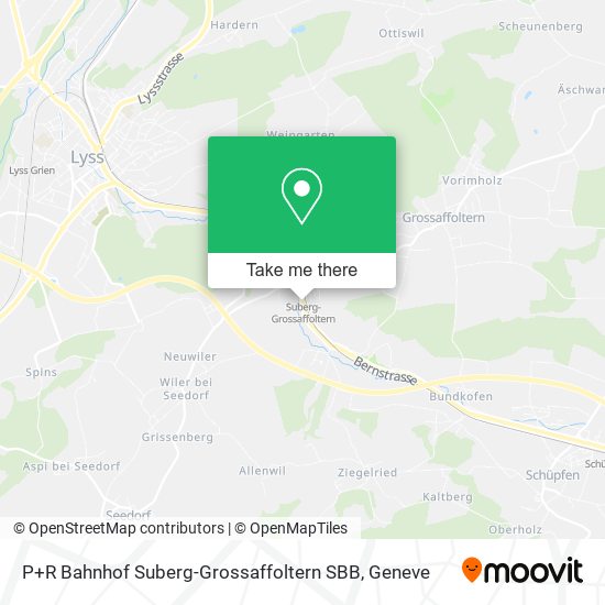 P+R Bahnhof Suberg-Grossaffoltern SBB map