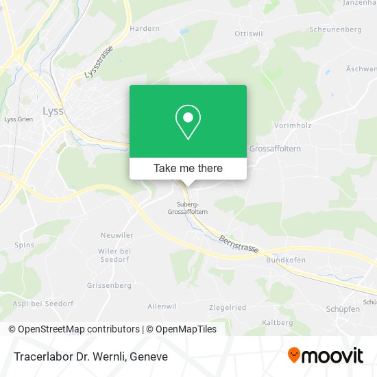 Tracerlabor Dr. Wernli map