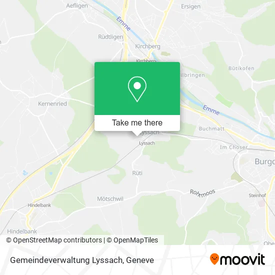 Gemeindeverwaltung Lyssach map