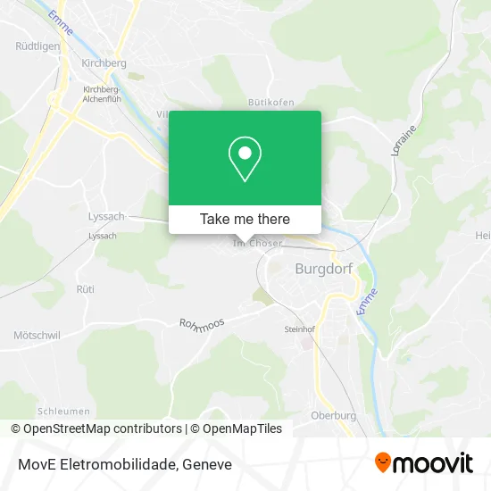 MovE Eletromobilidade map