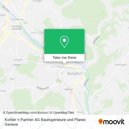 Kohler + Partner AG Bauingenieure und Planer map