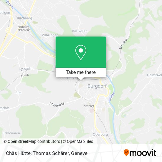 Chäs Hütte, Thomas Schärer map