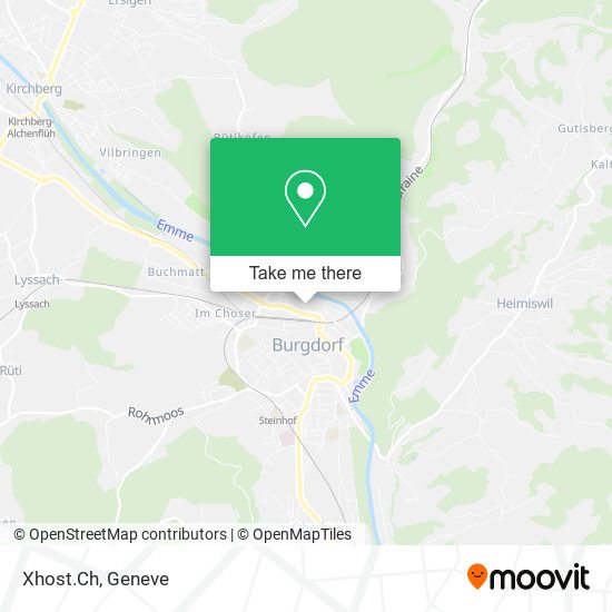 Xhost.Ch map