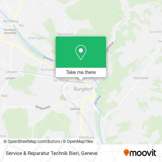 Service & Reparatur Technik Bieri map