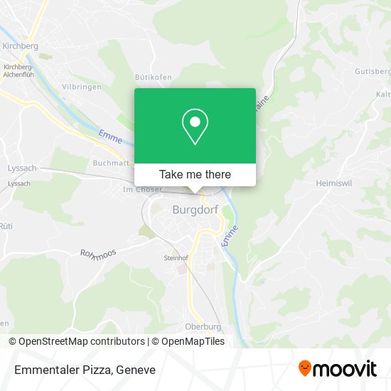 Emmentaler Pizza map