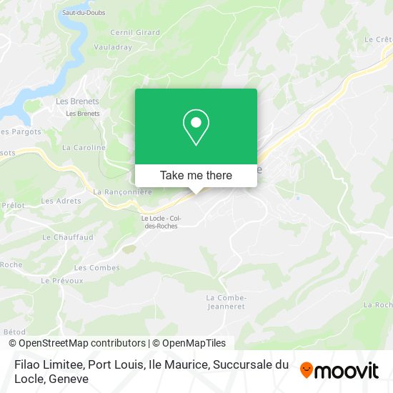 Filao Limitee, Port Louis, Ile Maurice, Succursale du Locle map