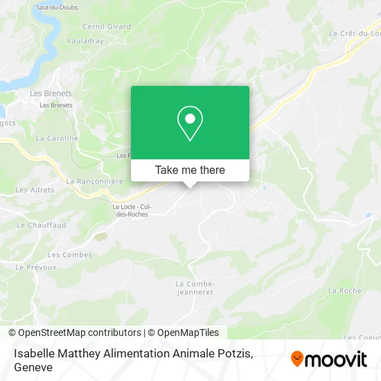 Isabelle Matthey Alimentation Animale Potzis map
