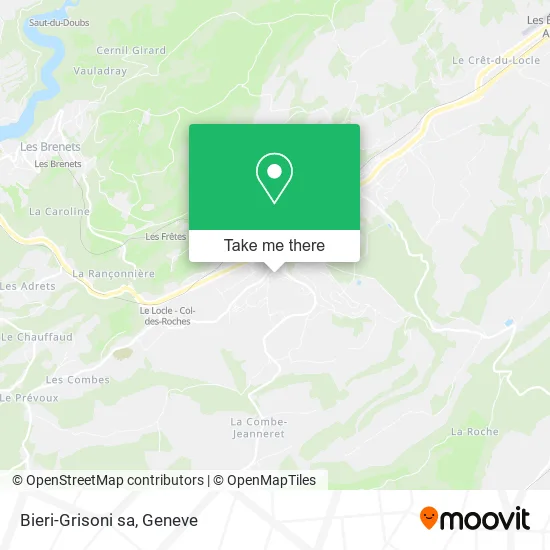 Bieri-Grisoni sa map