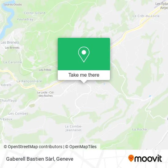 Gaberell Bastien Sàrl map