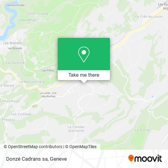 Donzé Cadrans sa map