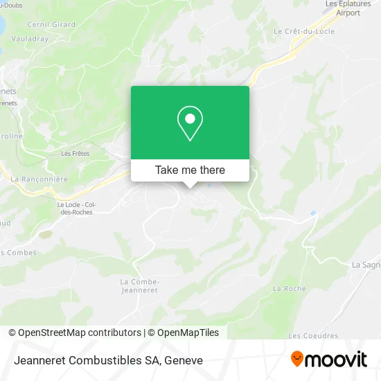 Jeanneret Combustibles SA map