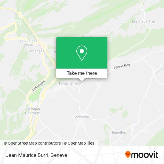 Jean-Maurice Burri map