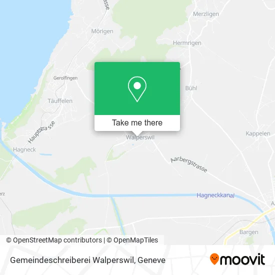 Gemeindeschreiberei Walperswil map