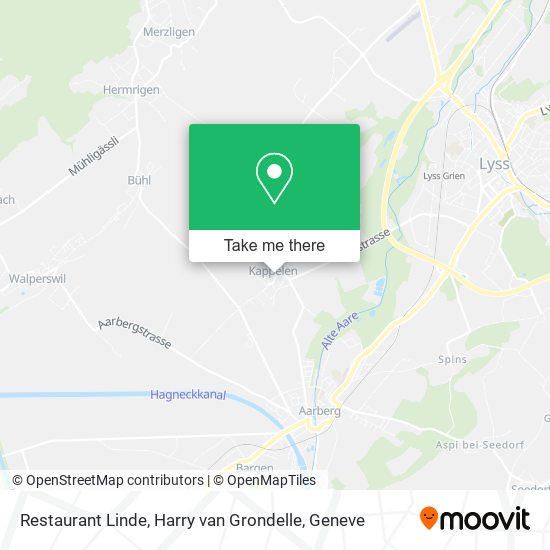 Restaurant Linde, Harry van Grondelle map