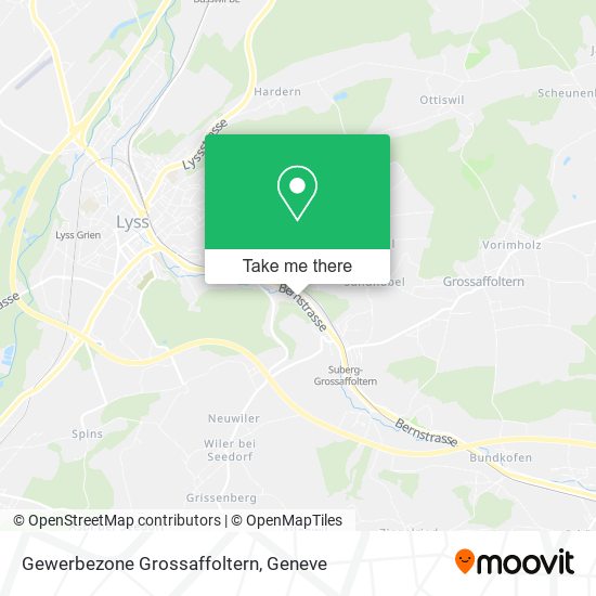 Gewerbezone Grossaffoltern map