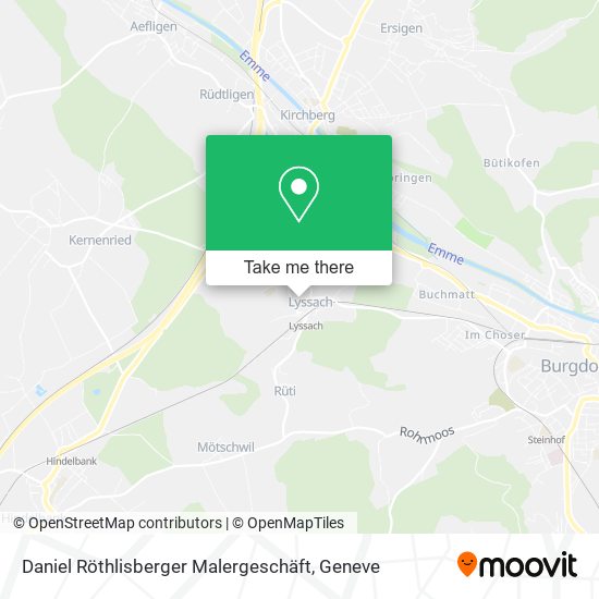 Daniel Röthlisberger Malergeschäft map