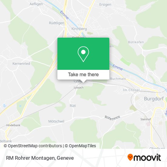 RM Rohrer Montagen map