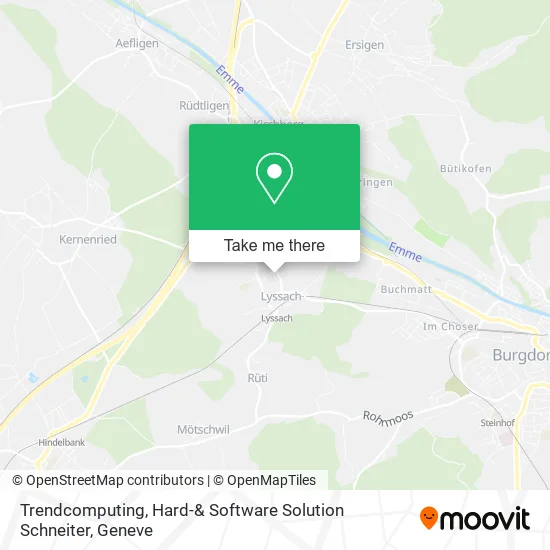 Trendcomputing, Hard-& Software Solution Schneiter map