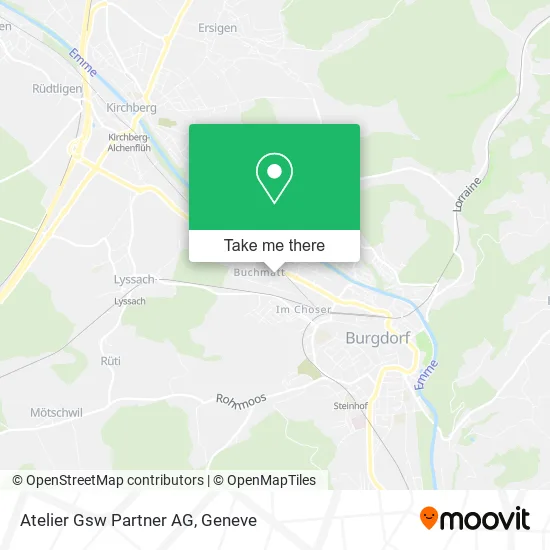 Atelier Gsw Partner AG map