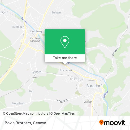 Bovis Brothers map